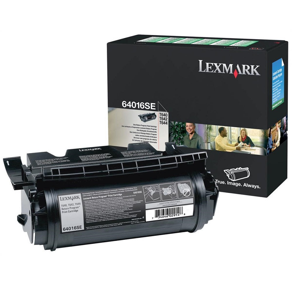 Lexmark 64016HE High Yield Return Program Black Laser Toner Cartridge (64016HE) image 1