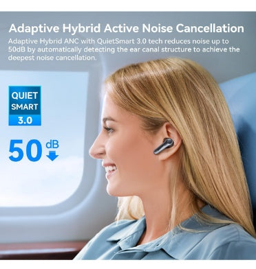 Earfun Air Pro 4 Adaptive Hybrid Noise Canceling Wireless Earbuds Black product image 2