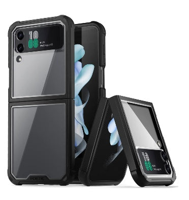 Spigen Samsung Galaxy Z Flip 4 Premium Full-Body Hybrid Guardian Case Black/Clear product image 1