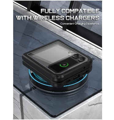 Spigen Samsung Galaxy Z Flip 4 Premium Full-Body Hybrid Guardian Case Black/Clear product image 4