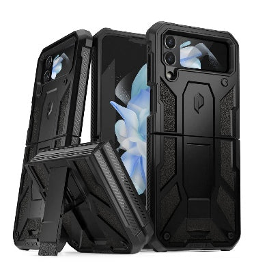 Spigen Samsung Galaxy Z Flip 4 Premium Full-Body Rugged Spartan Series Case Matte Black product image 1