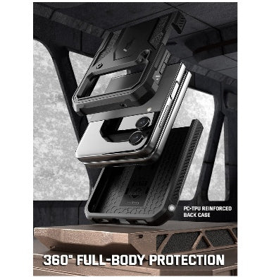 Spigen Samsung Galaxy Z Flip 4 Premium Full-Body Rugged Spartan Series Case Matte Black product image 3