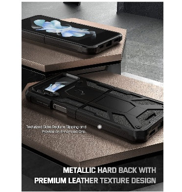 Spigen Samsung Galaxy Z Flip 4 Premium Full-Body Rugged Spartan Series Case Matte Black product image 5