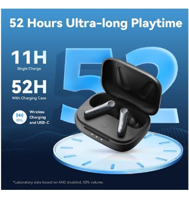 Earfun Air Pro 4 Adaptive Hybrid Noise Canceling Wireless Earbuds Black product image 6