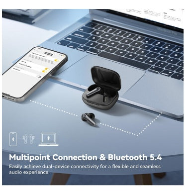 Earfun Air Pro 4 Adaptive Hybrid Noise Canceling Wireless Earbuds Black product image 7