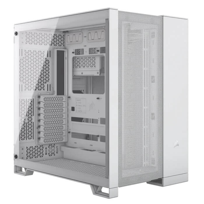 Corsair 6500D AirFlow Mid-Tower Tempered Glass Dual Chamber Gaming PC White Case (CC-9011260-WW) image 1