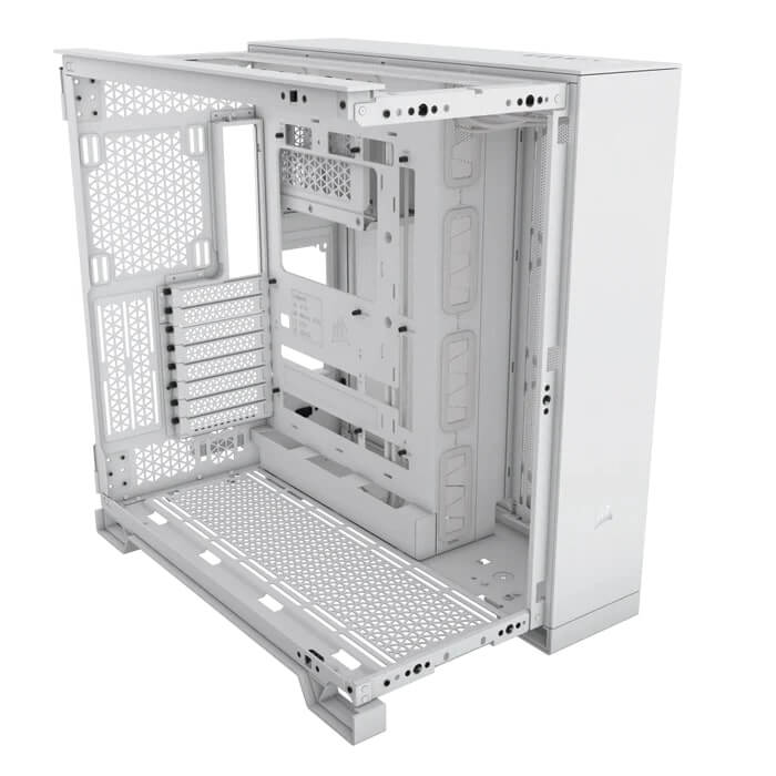 Corsair 6500D AirFlow Mid-Tower Tempered Glass Dual Chamber Gaming PC White Case (CC-9011260-WW) image 2