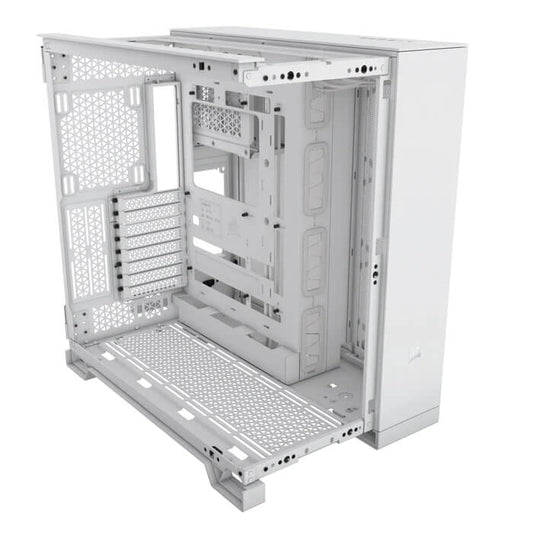 Corsair 6500D AirFlow Mid-Tower Tempered Glass Dual Chamber Gaming PC White Case (CC-9011260-WW) image 2