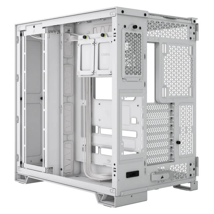 Corsair 6500D AirFlow Mid-Tower Tempered Glass Dual Chamber Gaming PC White Case (CC-9011260-WW) image 3