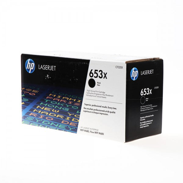 Genuine HP 653X High Yield Black LaserJet Toner Cartridge (CF320X) image 1