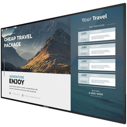 Hisense 65″ 4K UHD Signage Display (65B4E31T) — side view