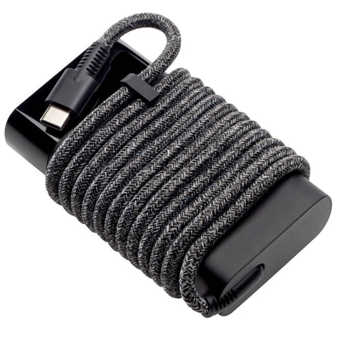 HP USB-C 65W Laptop Charger (671R3UT) — front view