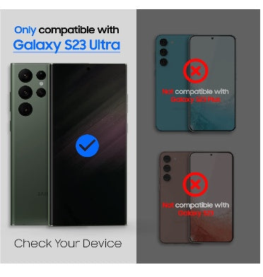 Whitestone Samsung Galaxy S23 Ultra Uv Gen Hard Coated Film Screen Protector 2pk product image 2