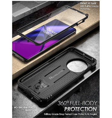 Oneplus 11 Premium Full Body Rugged Poetic Revolution Case With Built-In Screen Protector Black product image 2
