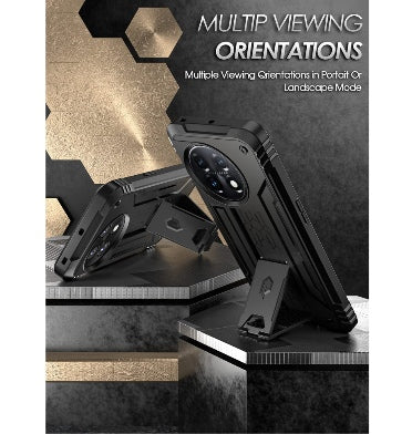 Oneplus 11 Premium Full Body Rugged Poetic Revolution Case With Built-In Screen Protector Black product image 3