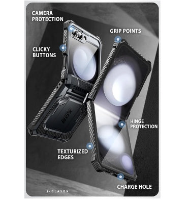 I-Blason Samsung Galaxy Z Flip 6 Premium Full Body Armorbox Protective Case Black product image 3