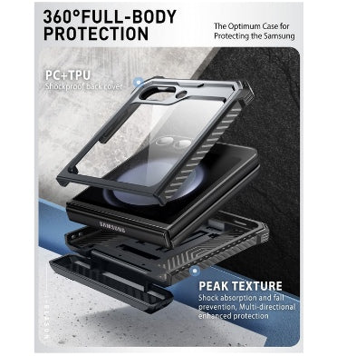 I-Blason Samsung Galaxy Z Flip 6 Premium Full Body Armorbox Protective Case Black product image 4