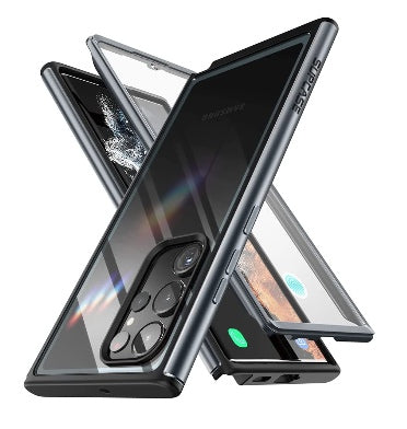 Supcase Samsung Galaxy S23 Ultra Premuim Slim Edge Xt Bumper Case With Built-In Screen Protector Black/Clear product image 1