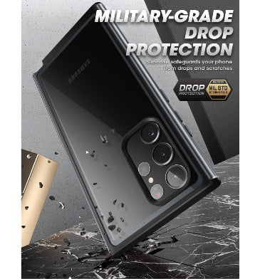 Supcase Samsung Galaxy S23 Ultra Premuim Slim Edge Xt Bumper Case With Built-In Screen Protector Black/Clear product image 5