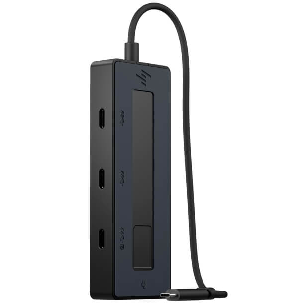 HP 4K USB-C Multiport Hub (6G843AA) — front view