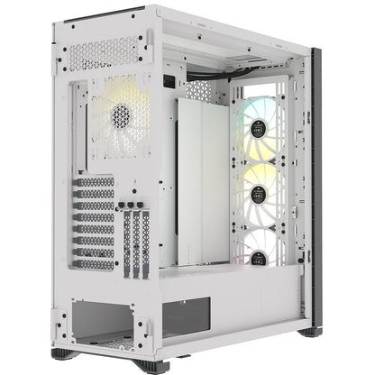 Corsair iCUE 7000X RGB Tempered Glass Full-Tower ATX PC Case – White (CC-9011227-WW) — side view