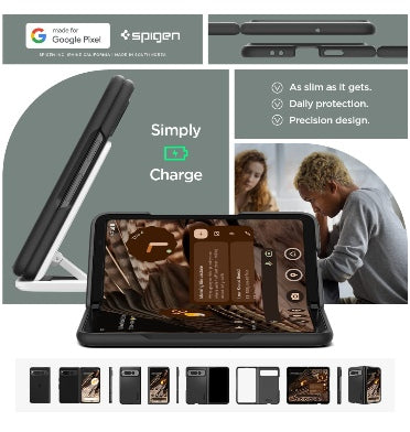 Spigen Google Pixel Fold Premium Slim Thin Fit Case Black product image 7