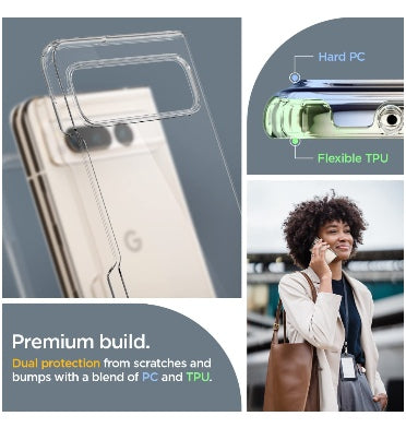 Spigen Google Pixel Fold Premium Slim Ultra Hybrid Case Clear product image 4