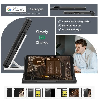 Spigen Google Pixel Fold Premium Slim Armor Pro Case Black product image 7