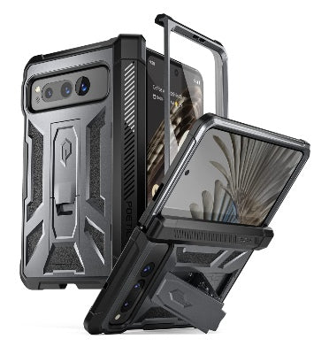 Poetic Google Pixel Fold Premium Full Body Rugged Spartan Series Case Gunmetal product image 1