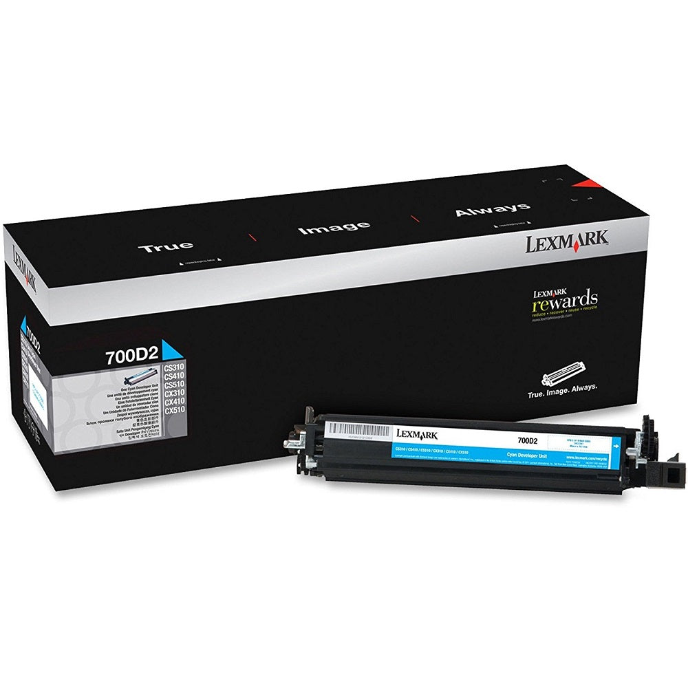 Lexmark 700D2 Cyan Developer Unit (70C0D20) image 1