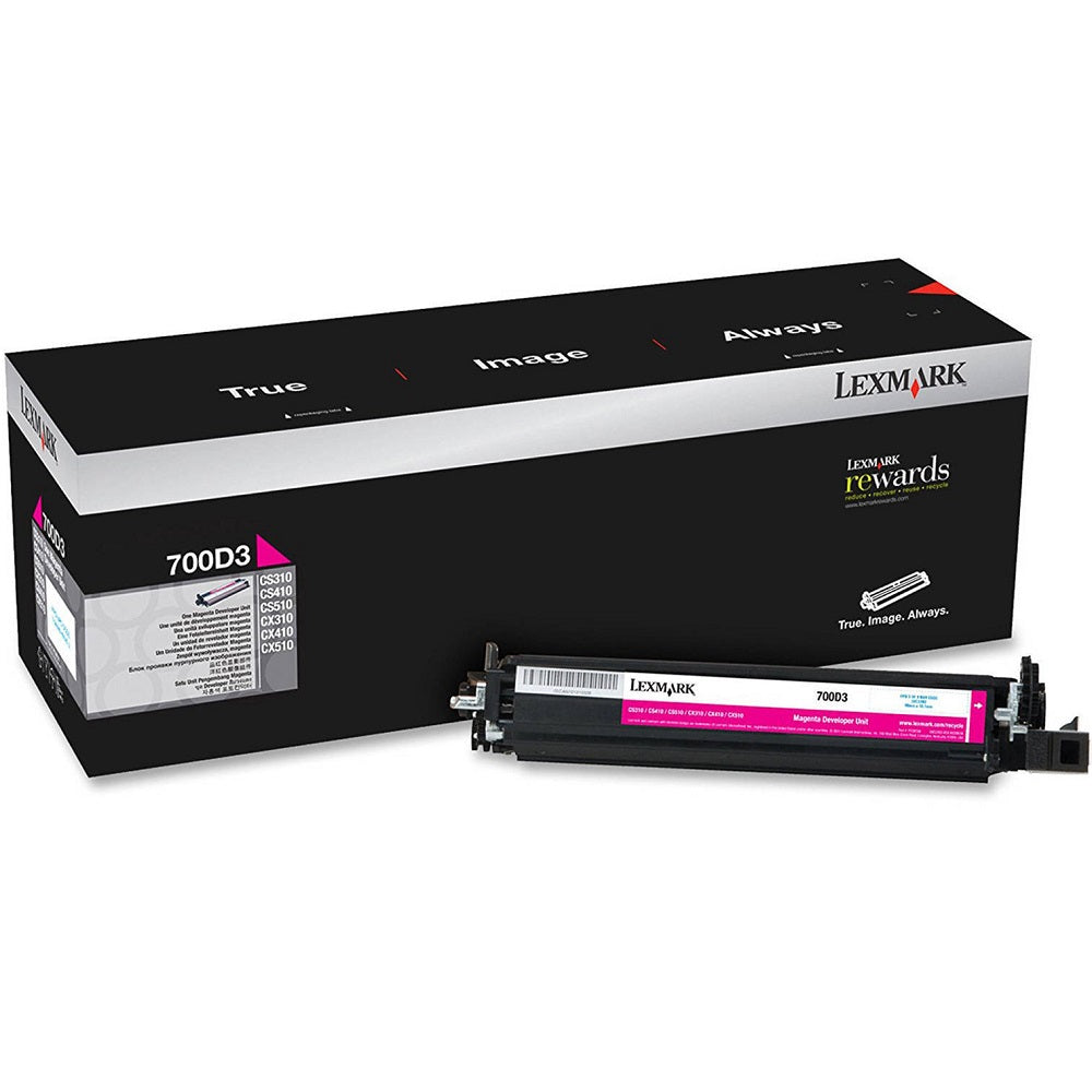 Lexmark 700D3 Magenta Developer Unit (70C0D30) image 1