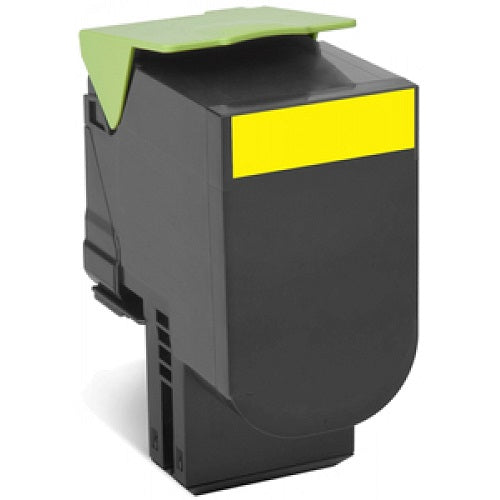 Lexmark 708HY Yellow High Yield Return Program Toner Cartridge (70C8HY0) image 1