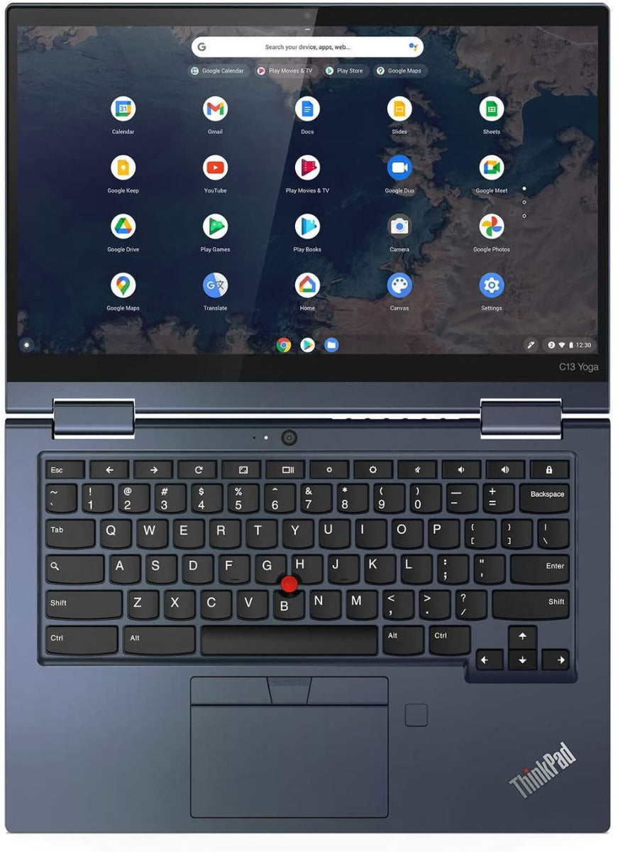 Lenovo ThinkPad C13 Yoga Gen 1 Chromebook Notebook PC – AMD Ryzen 5-3500C / 13.3″ FHD Multi-Touch / 8GB RAM / 128GB SSD / Chr