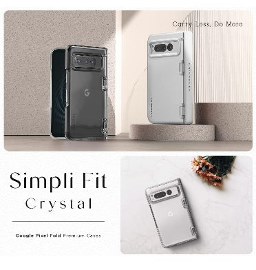 Vrs Google Pixel Fold Premium Modern Slim Simpli Fit Case Clear product image 2
