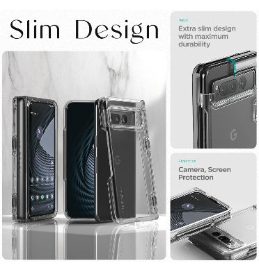 Vrs Google Pixel Fold Premium Modern Slim Simpli Fit Case Clear product image 3