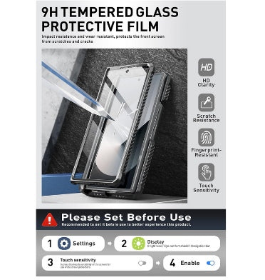 I-Blason Samsung Galaxy Z Fold 6 Premium Full Body Armorbox Protective Bumper Case Black product image 4