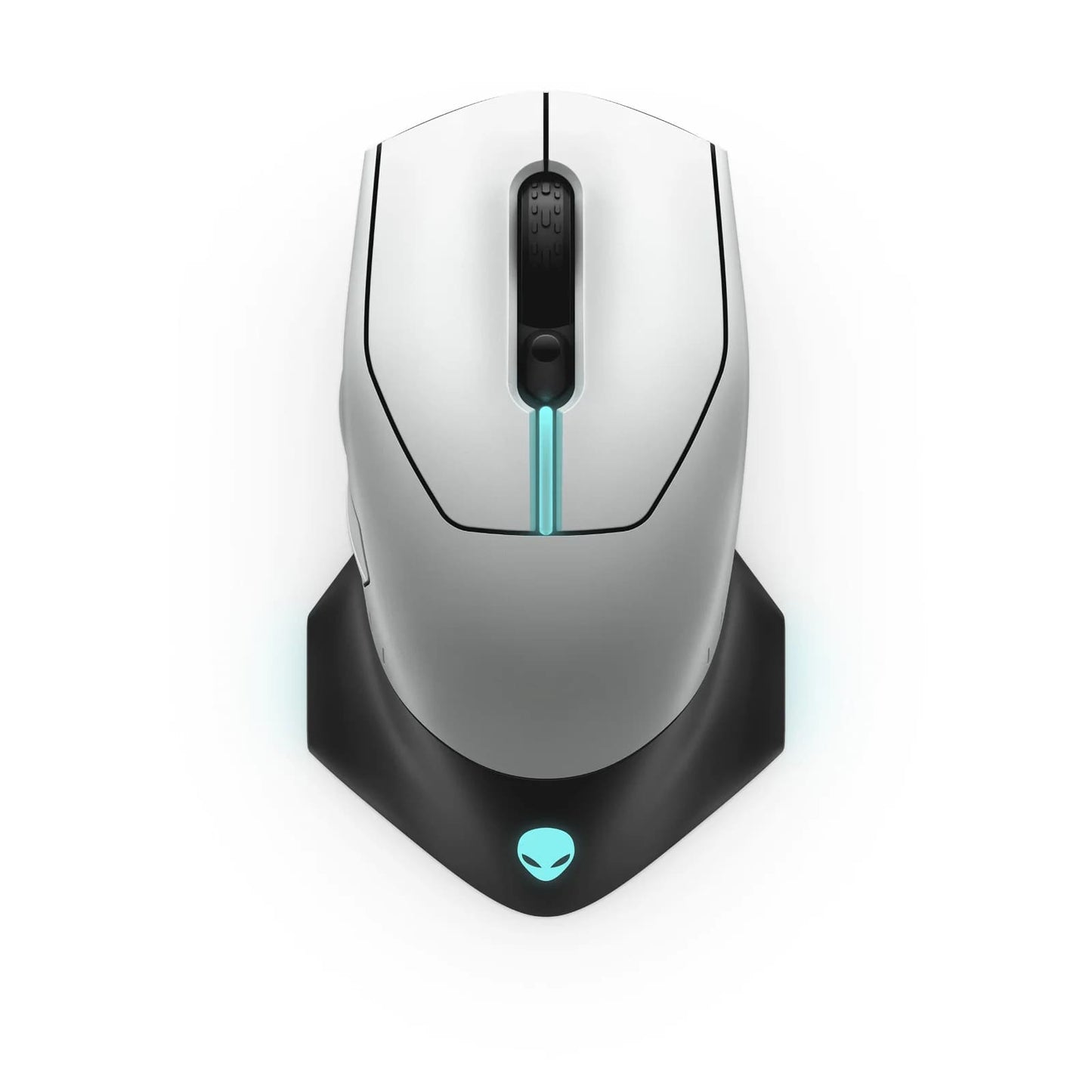Dell Alienware AW610M Wired/Wireless Gaming Mouse – Lunar Light (545-BBCN) image 1