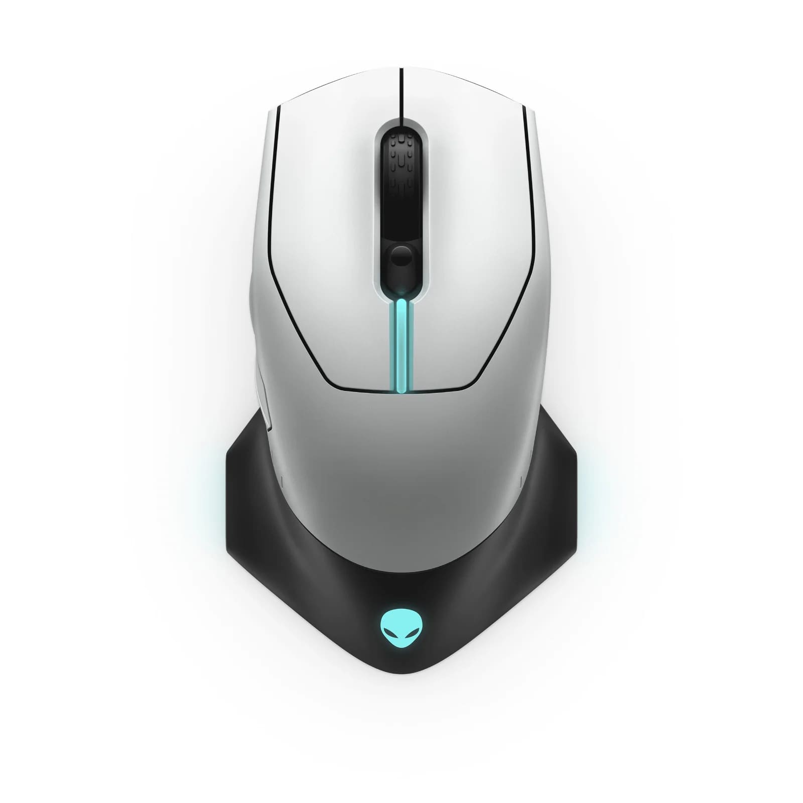 Dell Alienware AW610M Wired/Wireless Gaming Mouse – Lunar Light (545-BBCN) image 1