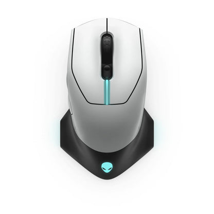 Dell Alienware AW610M Wired/Wireless Gaming Mouse – Lunar Light (545-BBCN)