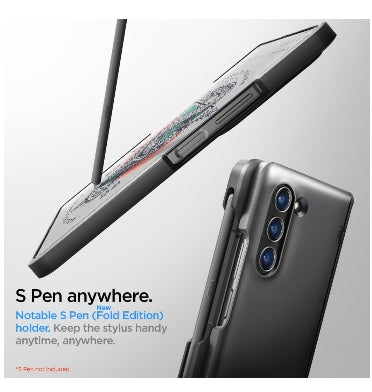 Spigen Samsung Galaxy Z Fold 5 Premium Slim Armor Pro Pen Edition Case Black product image 3