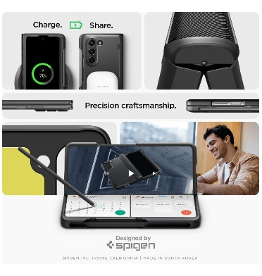 Spigen Samsung Galaxy Z Fold 5 Premium Slim Armor Pro Pen Edition Case Black product image 7