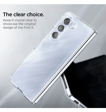 Spigen Samsung Galaxy Z Fold 5 Premium Ultra Hybrid Crystal Case Clear product image 3
