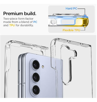 Spigen Samsung Galaxy Z Fold 5 Premium Ultra Hybrid Crystal Case Clear product image 4