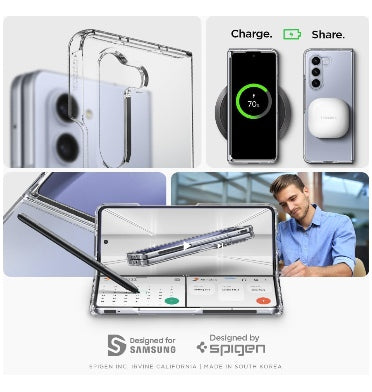Spigen Samsung Galaxy Z Fold 5 Premium Ultra Hybrid Crystal Case Clear product image 7