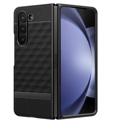 Caseology Samsung Galaxy Z Fold 5 Premium Parallax Series Protective Case Matte Black product image 1