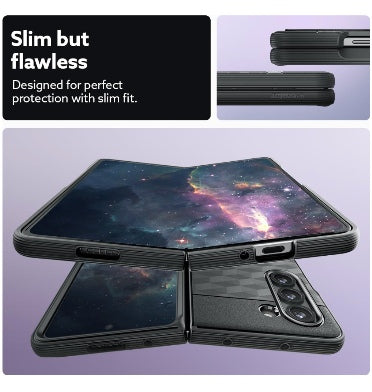 Caseology Samsung Galaxy Z Fold 5 Premium Parallax Series Protective Case Matte Black product image 3