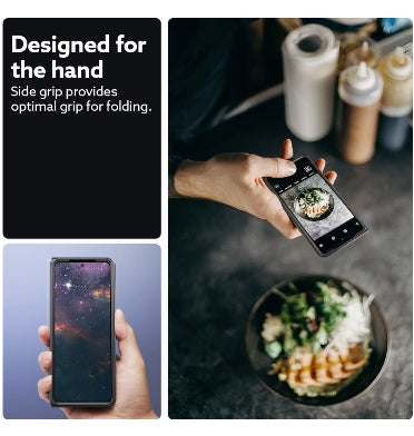 Caseology Samsung Galaxy Z Fold 5 Premium Parallax Series Protective Case Matte Black product image 7