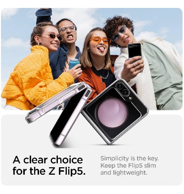 Spigen Samsung Galaxy Z Flip 5 Premium Airskin Case Clear product image 3