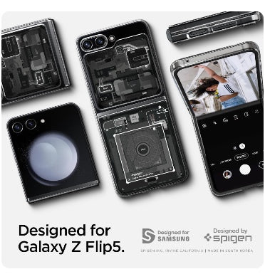 Spigen Samsung Galaxy Z Flip 5 Premium Airskin Case Zero One product image 2