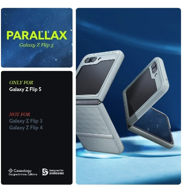 Caseology Samsung Galaxy Z Flip 5 Premium Parallax Series Protective Case Sage Green product image 2